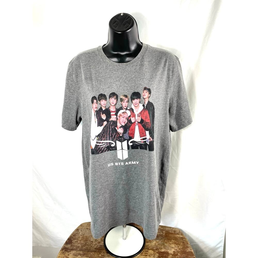 BTS Army Graphic T-Shirt Large K Pop Band Tee